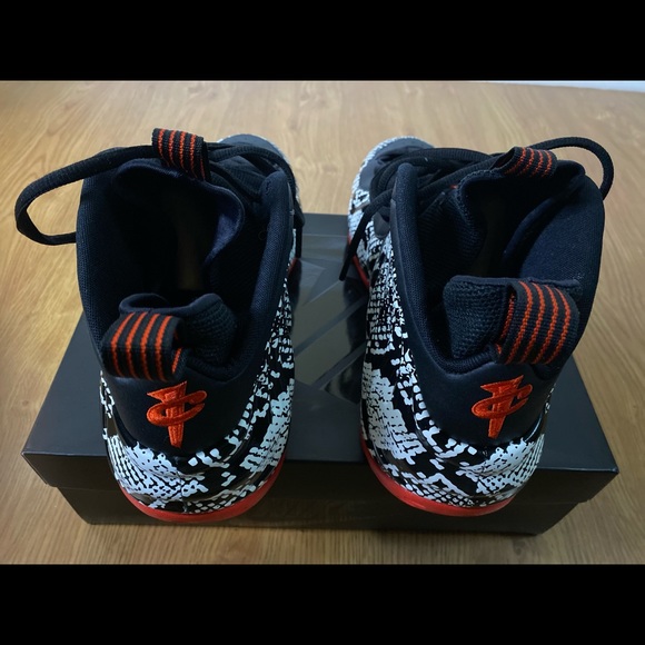 Albino Foamposits snake skin black and white. Red bottoms size 13 - Picture 6 of 9